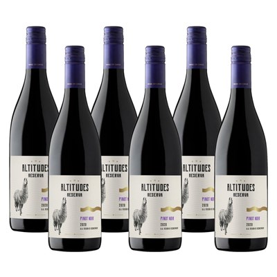 Case of 6 Altitudes Reserva Pinot Noir 75cl Red Wine Wine